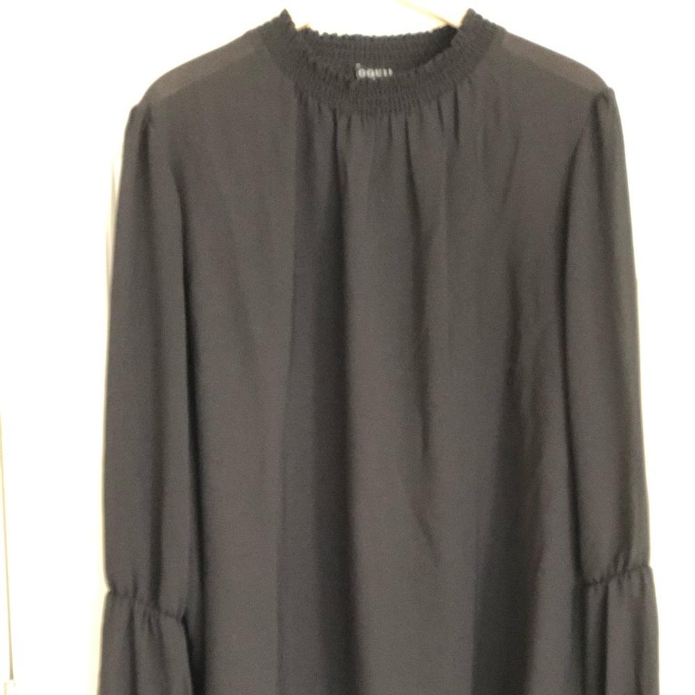 ELOQUII high-neck smocked blouse - Picture 2 of 12